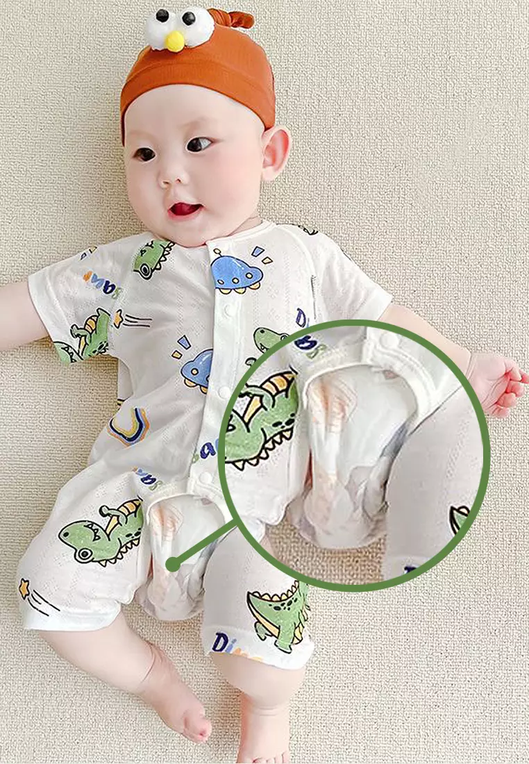 Overall Bayi Jumpsuit Singlet Anak Unisex Romper Celana Panjang Motif ABC Import 4235 Venrz Navy