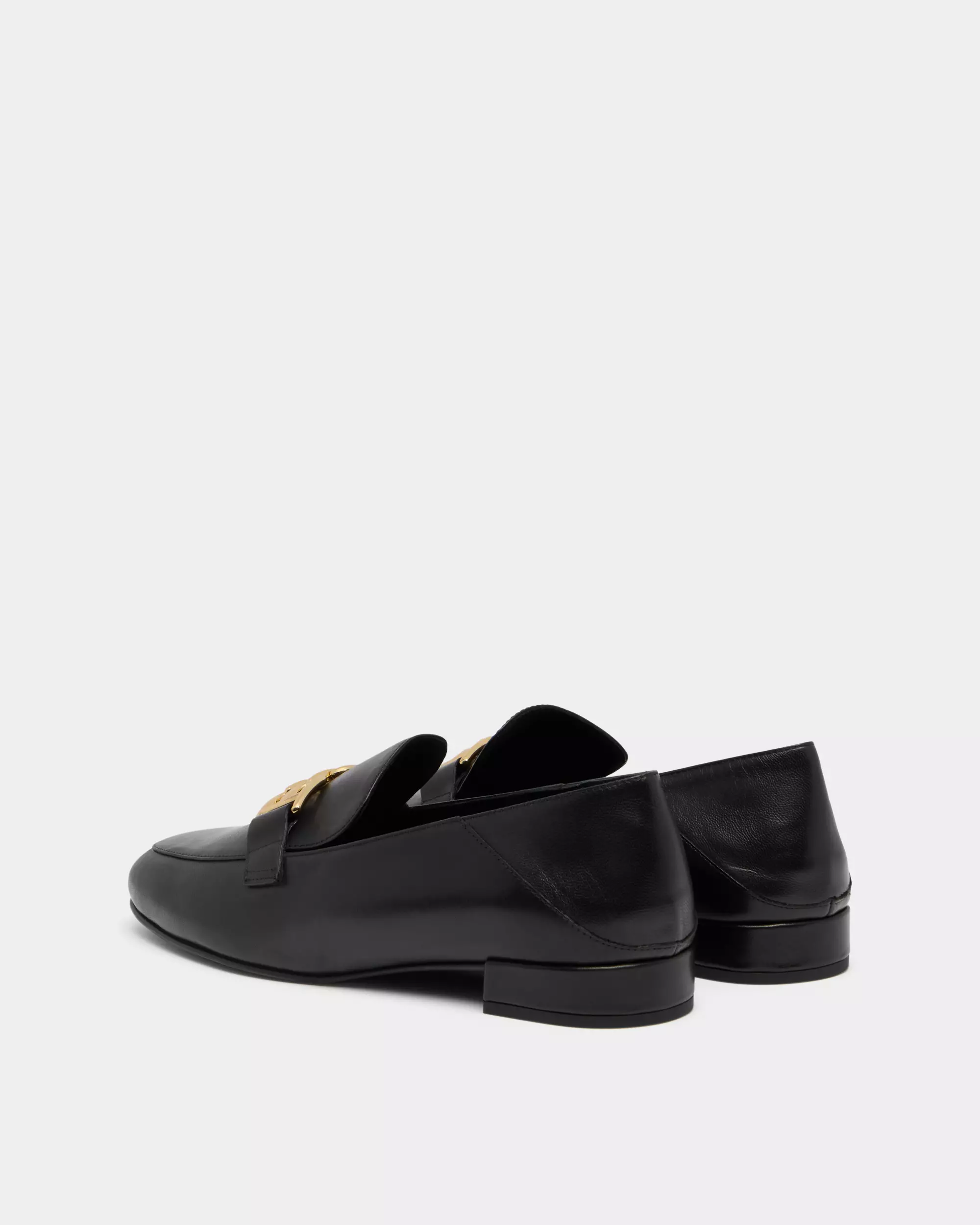 Bally B-Chain Loafer in Leather -  Black