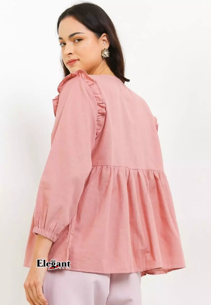 Alesha Blouse Oversize Lavender Pink