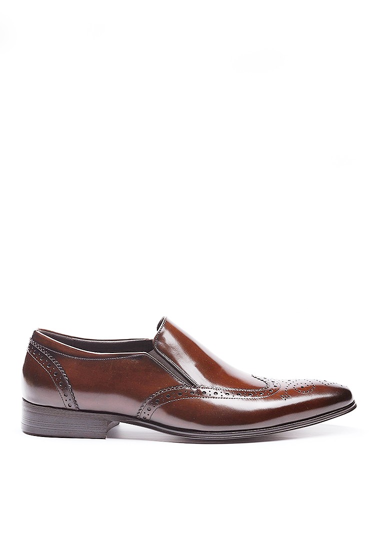 VANSA Leathers Brogue Slip-on Loafer Shoes VSM-F241703