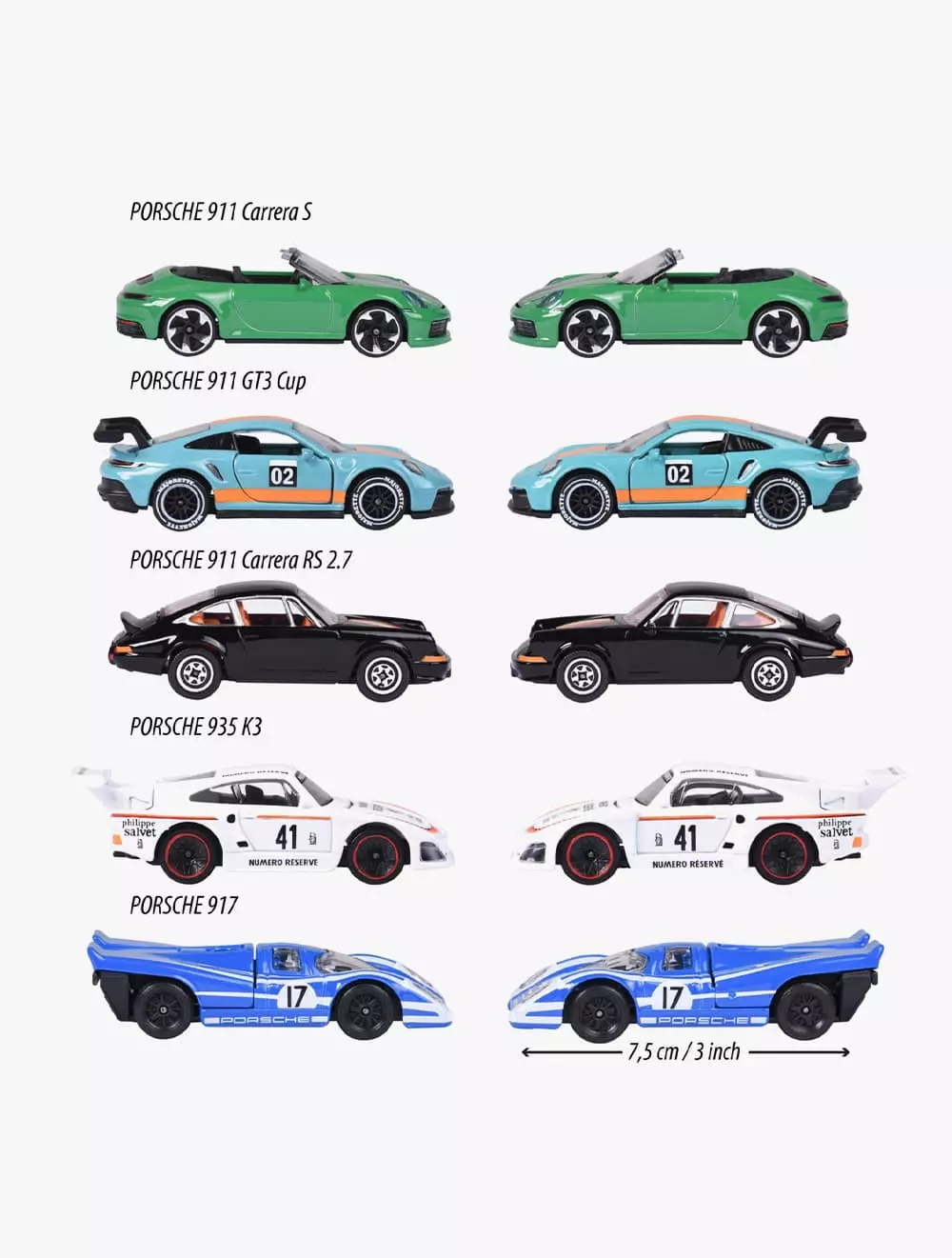 Majorette Porsche 5 Pieces Giftpack - MAJ212053172