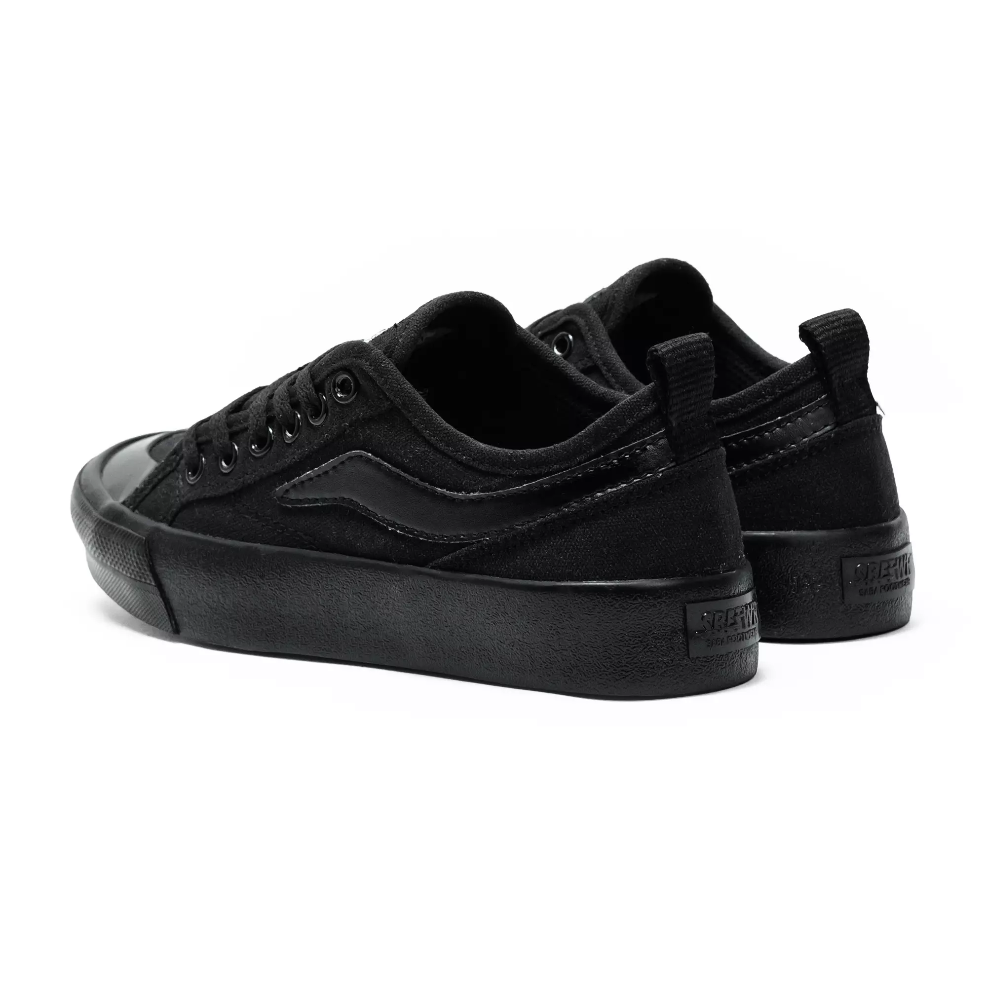 SABA Veron All Black - Sepatu Sneakers Casual Pria Wanita