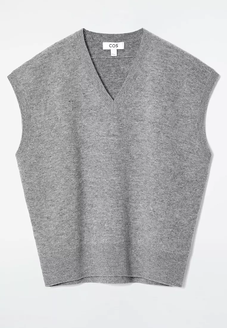 Buy COS Double-Faced Wool V-Neck Vest 2026 Online | ZALORA