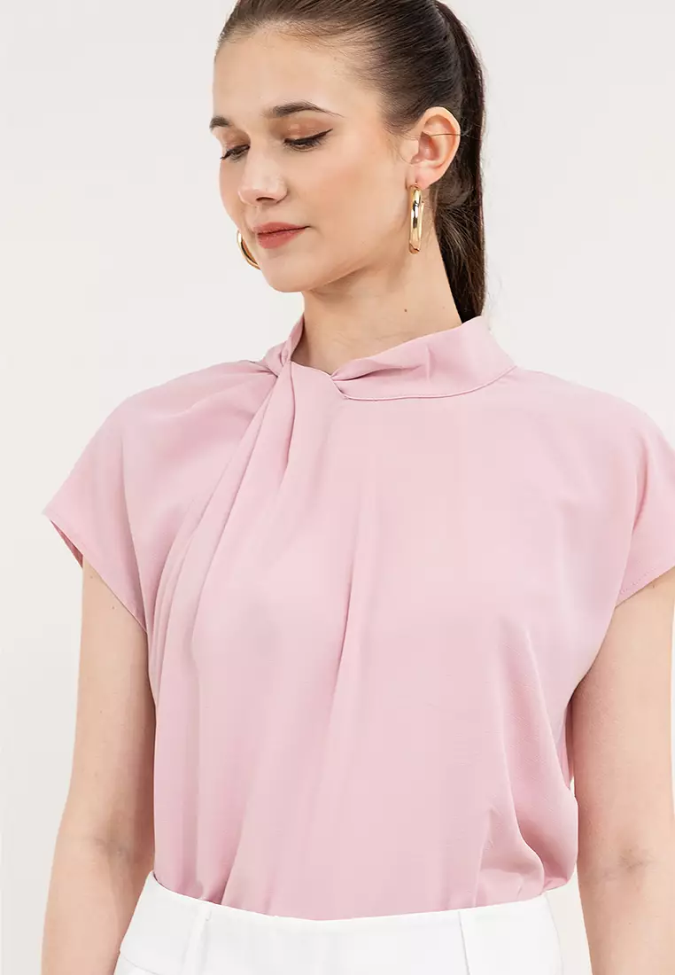 Denise Side Drape Blouse