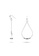 Millenne silver MILLENNE Minimal Pear Shape Wire Hoop with Ball Hook Silver Hook Earrings with 925 Sterling Silver 46A25AC8016366GS_1