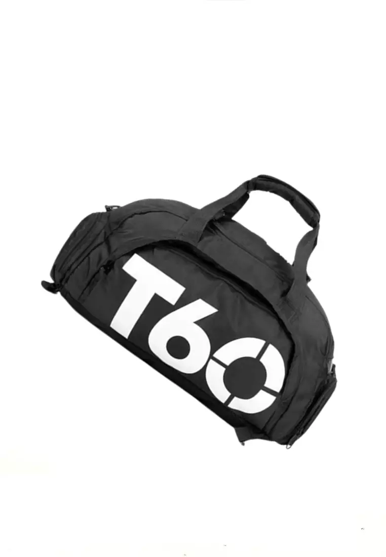 Stevie Tas Ransel dan Duffel Gym Bag Unisex Large Storage Material Nylon ORIGINAL - Black White