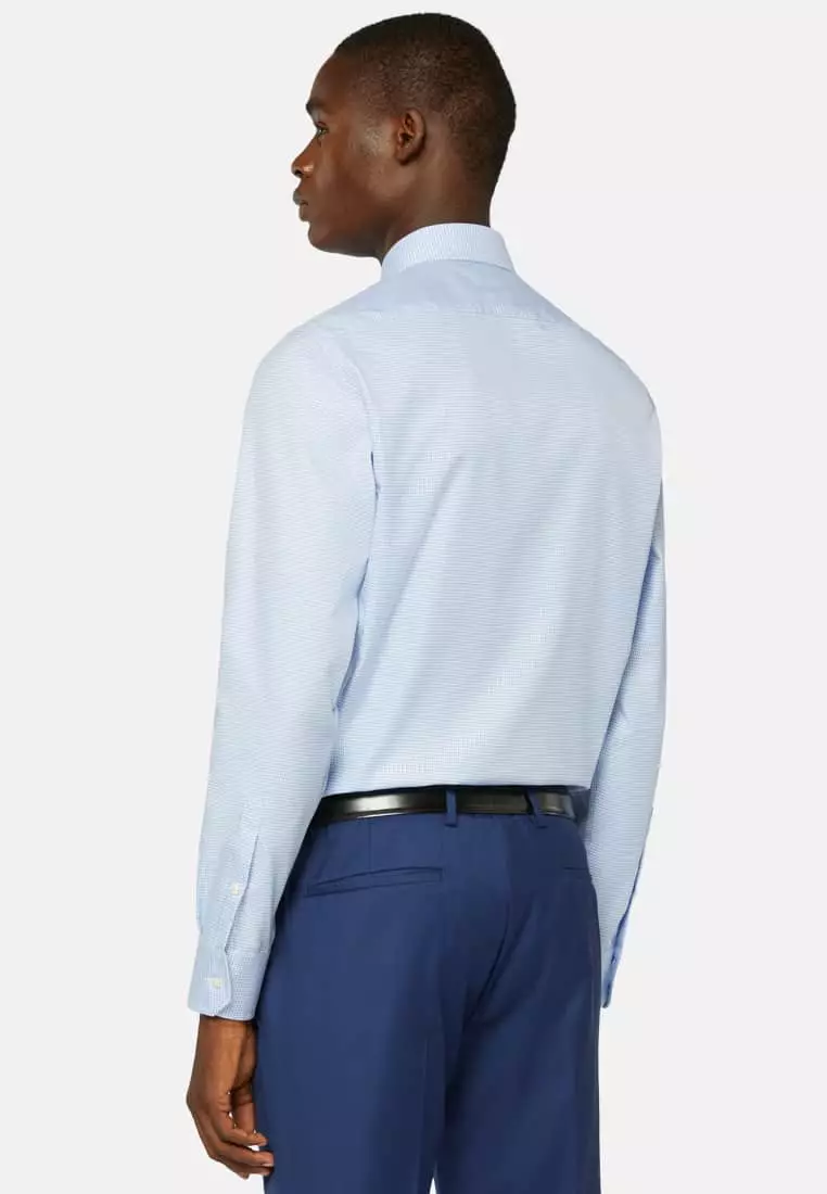 Buy BOGGI MILANO Slim Fit Cotton Dobby Shirt 2024 Online | ZALORA Singapore