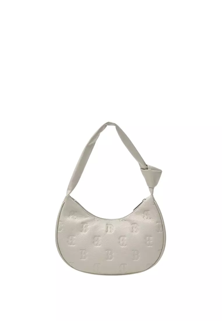 Jual MLB Korea Classic Monogram Crack Embo Hobo Bag - Boston