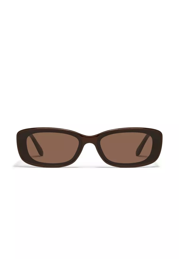 QUAY Vibe Check Sunglasses - Chocolate/Brown