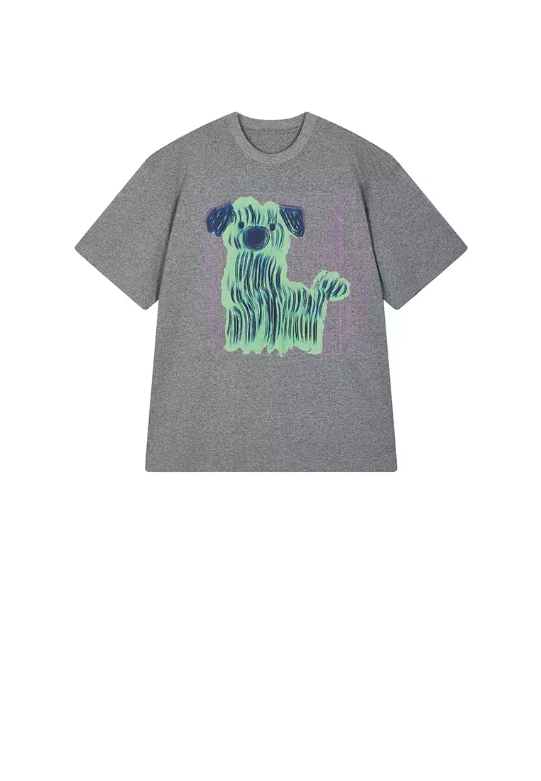 Cotton Animal Loose Short Sleeve T-shirt