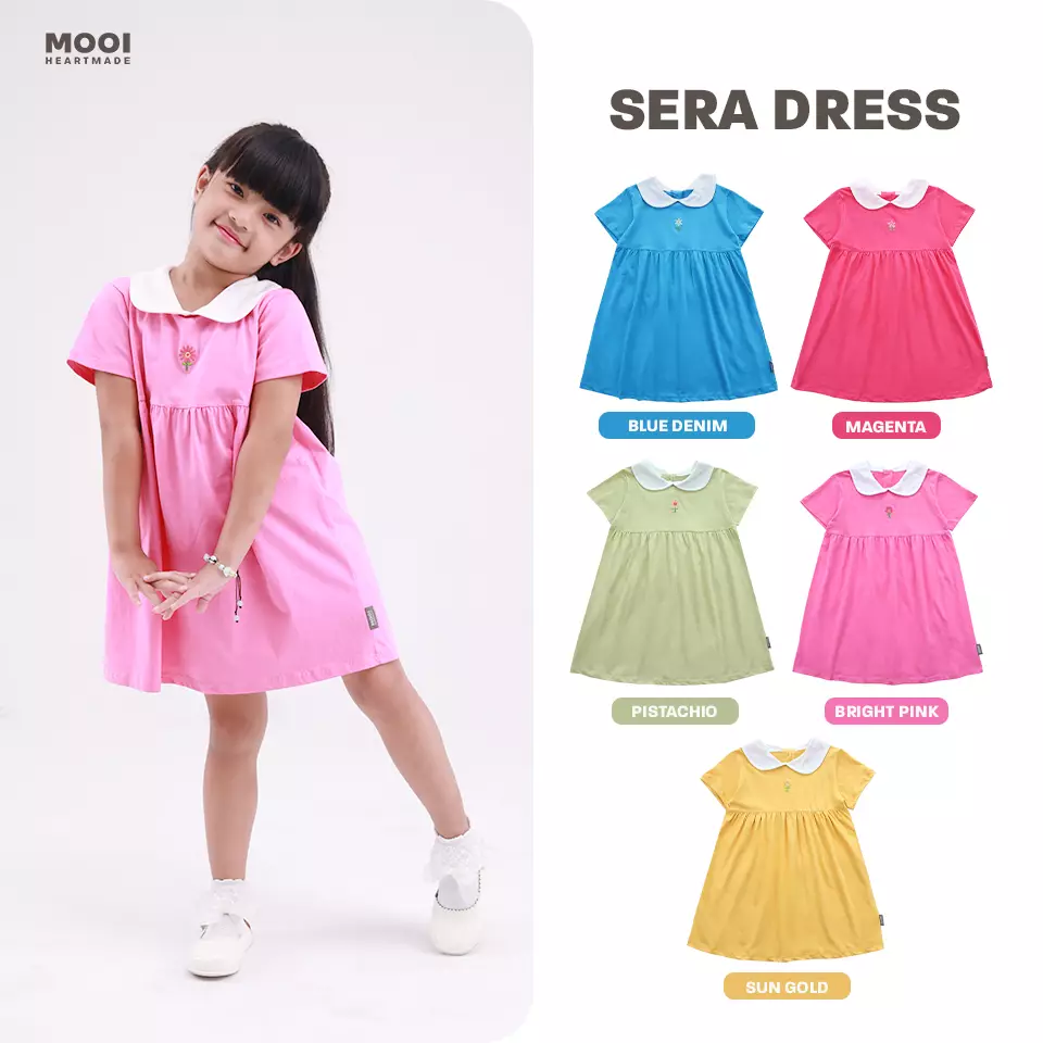 Mooi Dress Anak Perempuan Sera Dress - Sun Gold