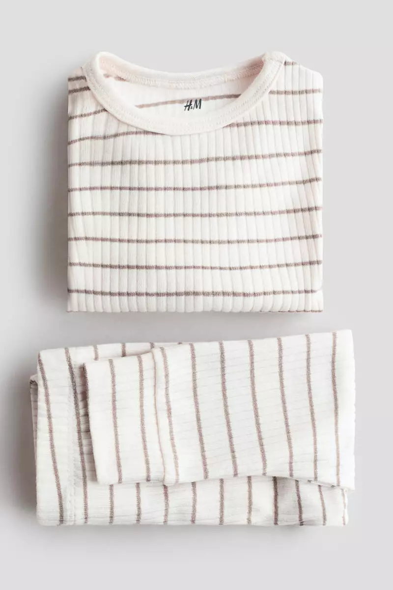 Ribbed cotton set