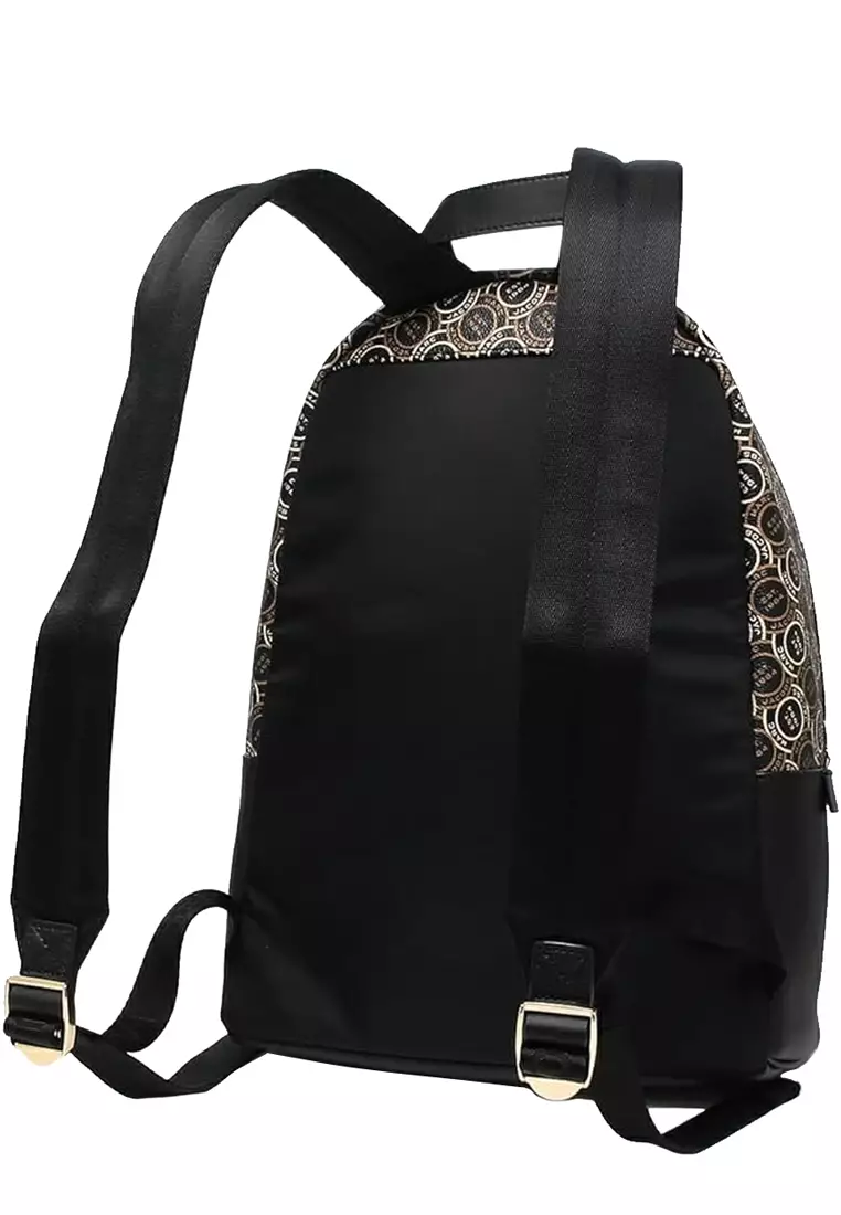 Signet Canvas Backpack Bag in Black Multi H302M12FA22