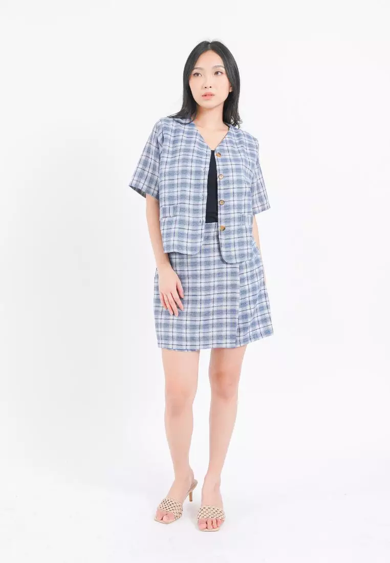 Seoul Blazer Set Blue