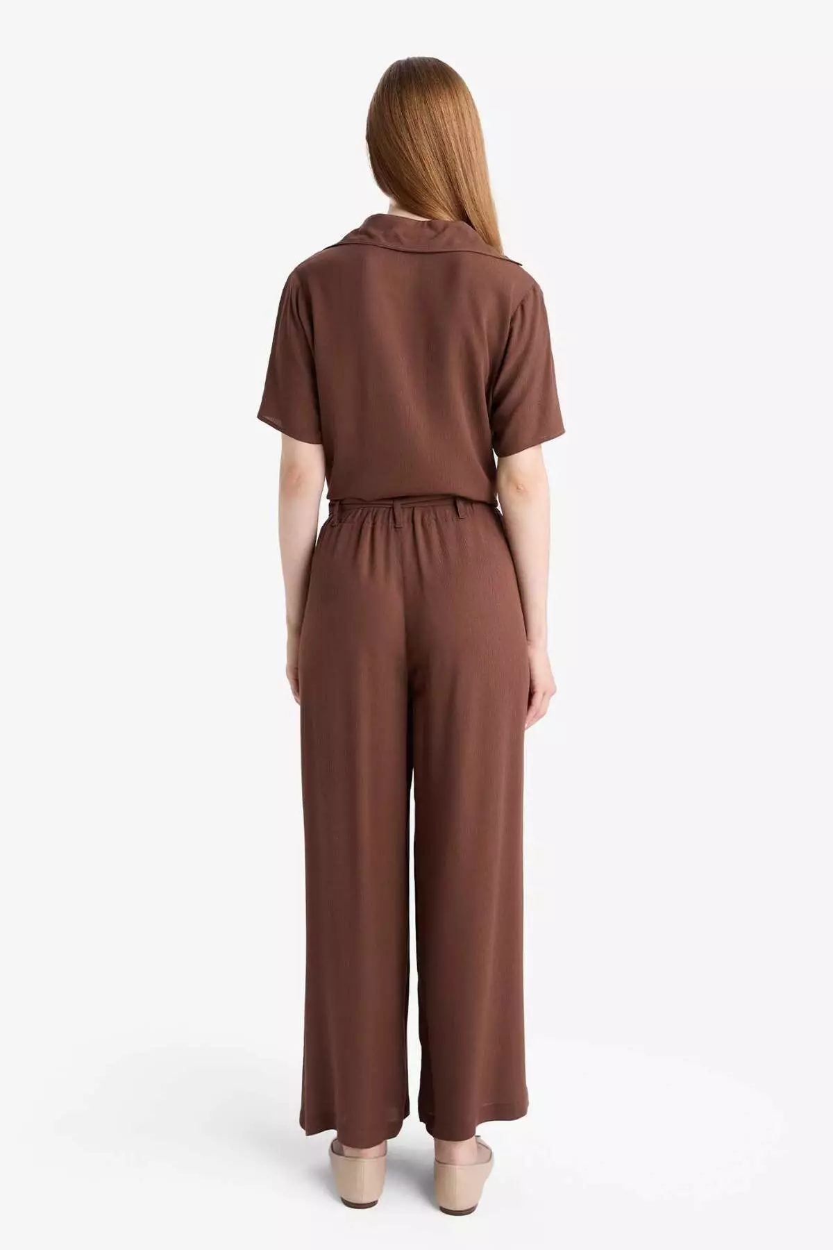 Culotte Wide Leg Crinkle Viscose Capri C9565Ax25Sm