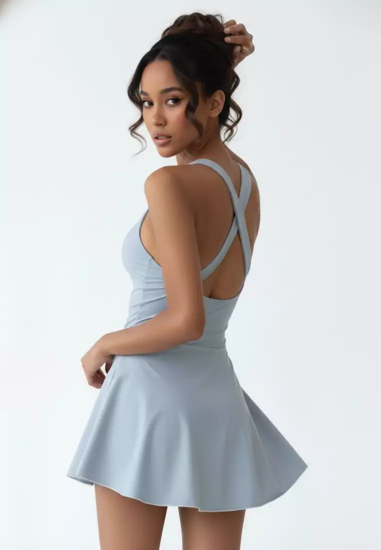 Cancer Swimdress One-Piece – Padded Wire-Free Swimsuit Dress Korean Style Women Swimwear