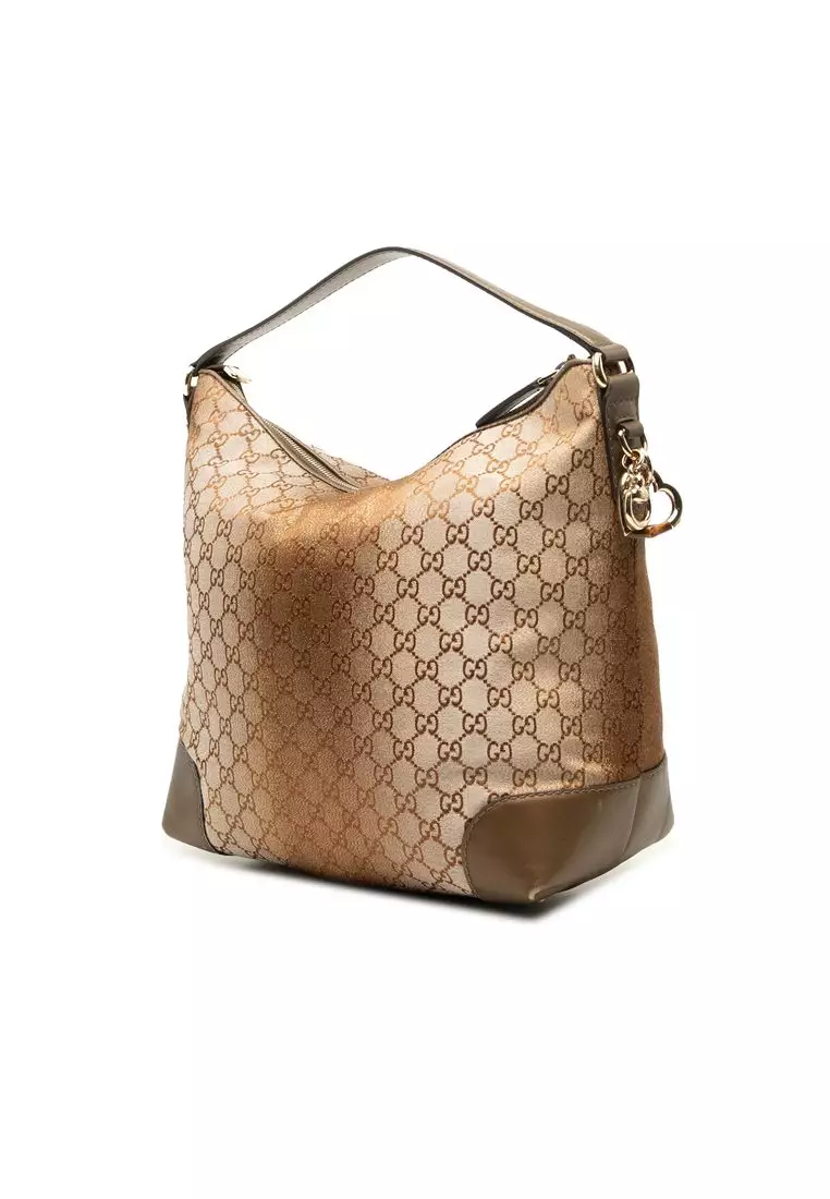 Pre-Loved Gucci Gg Lurex Heart Bit Shoulder Bag