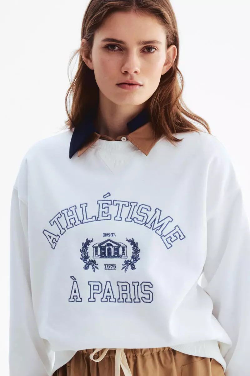 Motif-detail sweatshirt