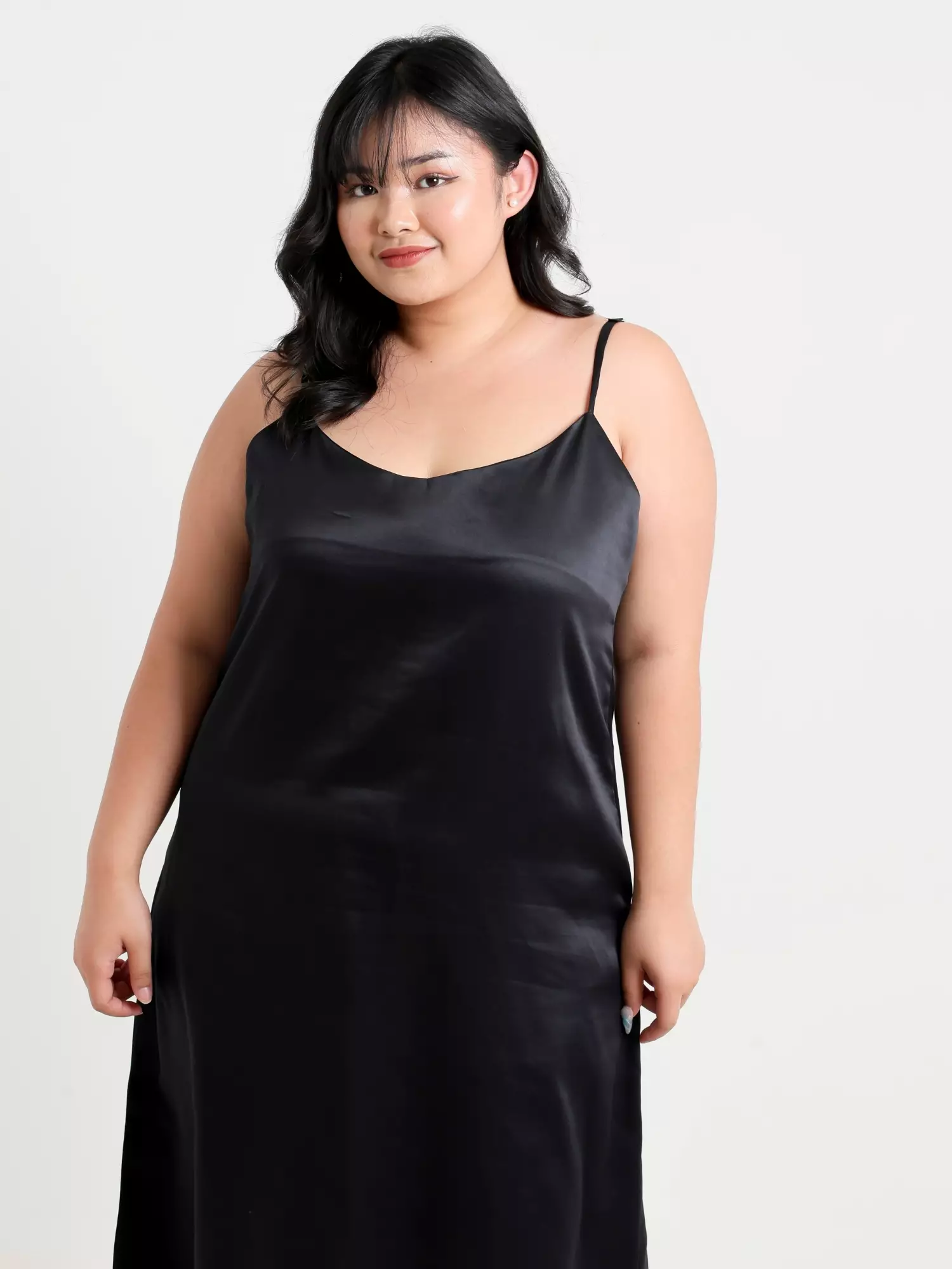 Plus Size Dress Soie Black
