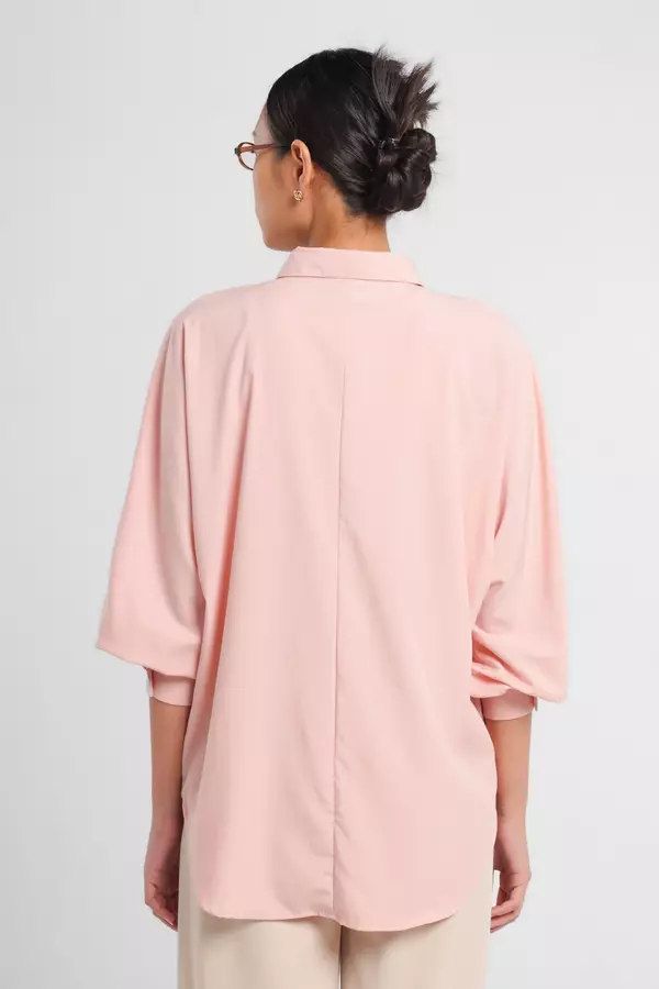 MINIMAL - Isobel - Batwing Shirt - Pink Colour Pink
