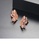 Glamorousky yellow Fashion and Elegant Plated Rose Gold Butterfly Stud Earrings with Colorful Cubic Zirconia 6132CACA5BA398GS_3