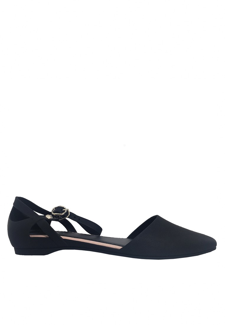 Pointed Ankle Strap Jelly Flats VR5139