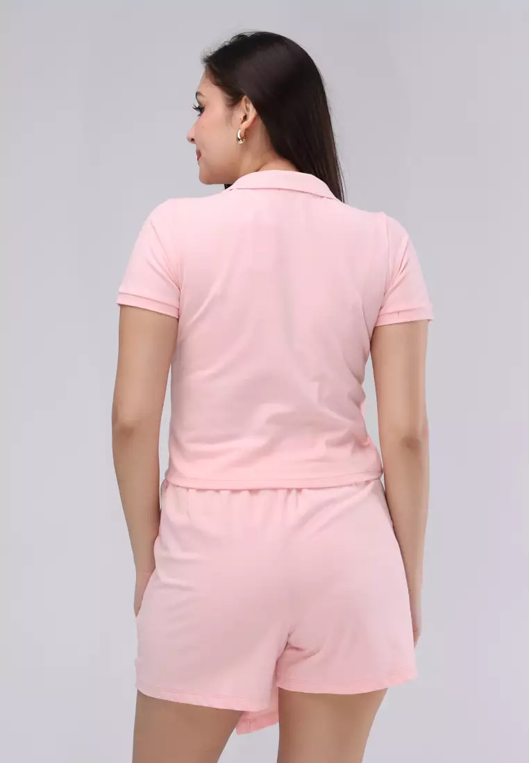 Pique Knits Short Sleeves Terno Skort