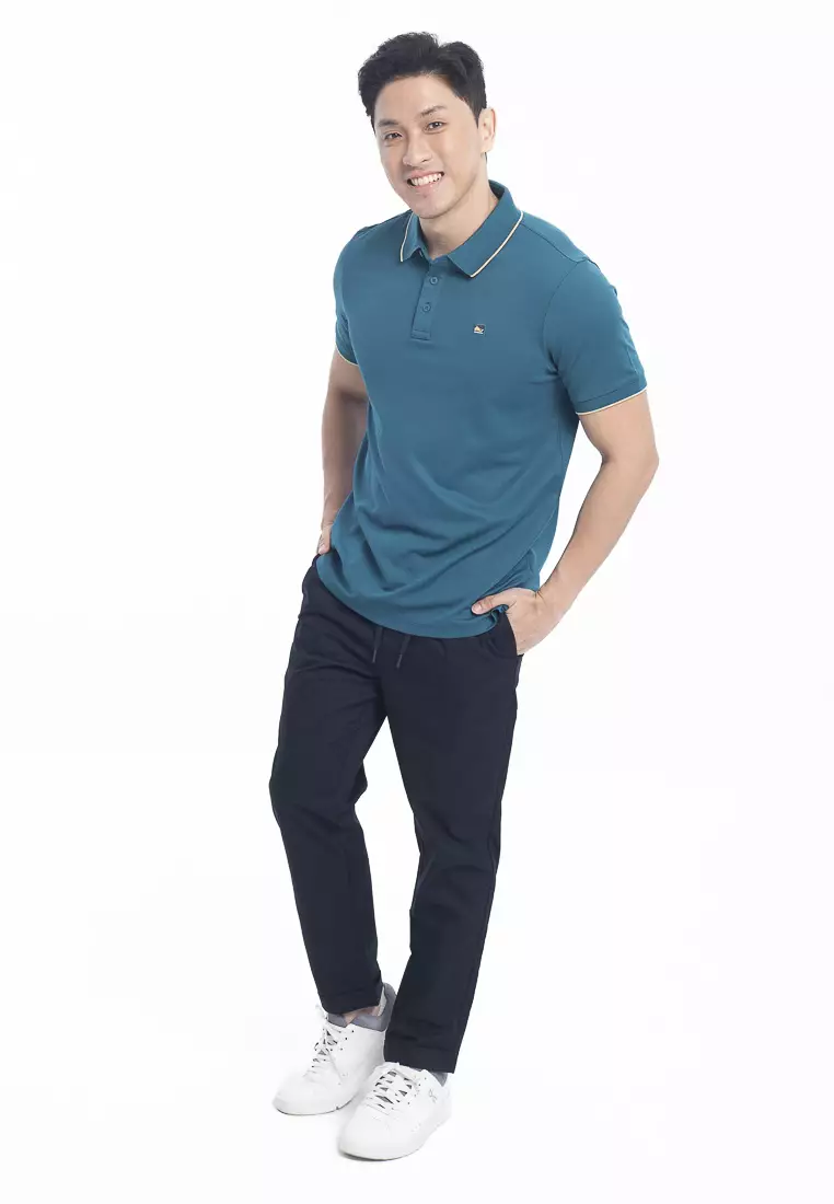 Men's Tanboocel Foldable Hem Straight Crop Pants