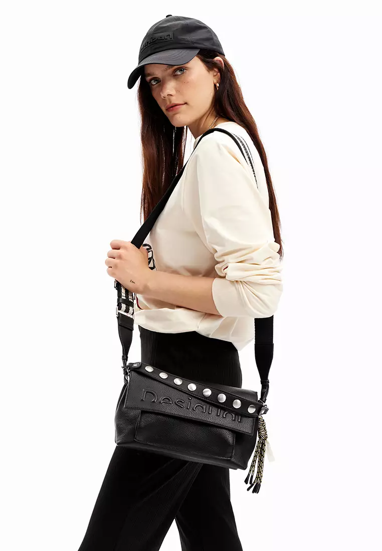 Buy Desigual Desigual Woman Accessories Midsize half-logo crossbody bag ...
