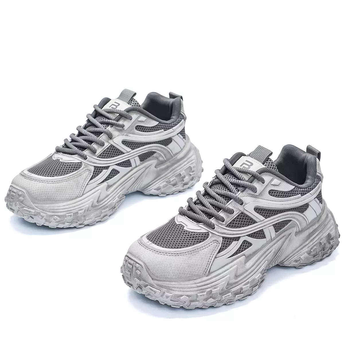 Sepatu Pria Sol Rubber Tebal Sneakers Cowok Fashion QNA803