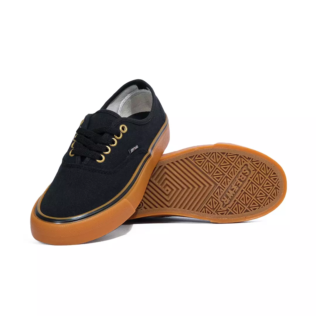 SABA Evermore  Low Black Gum - Sepatu Sneakers Casual Pria Wanita