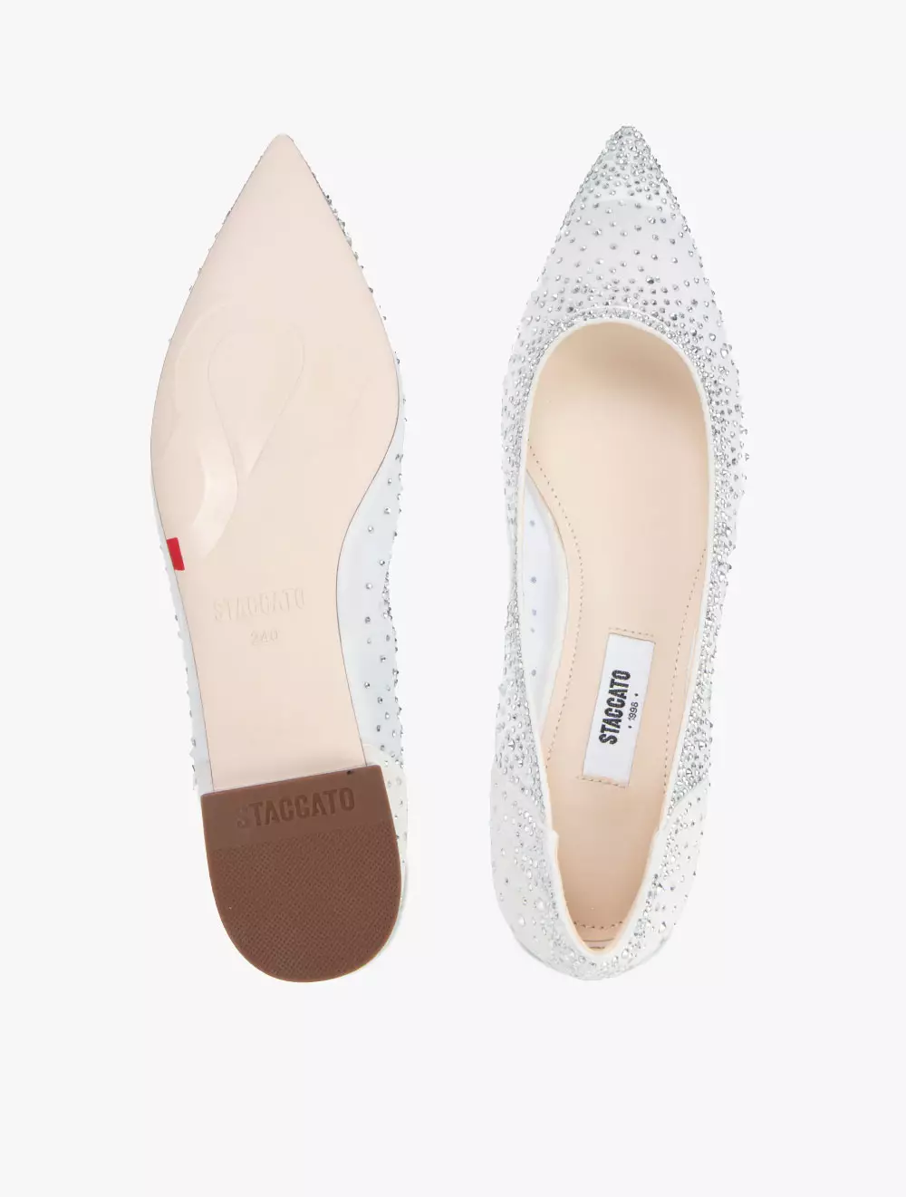 Staccato 9A961-WHT Flats - White