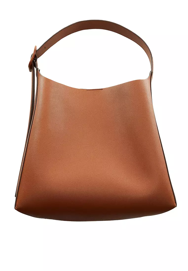 Leather bucket bag clearance mango