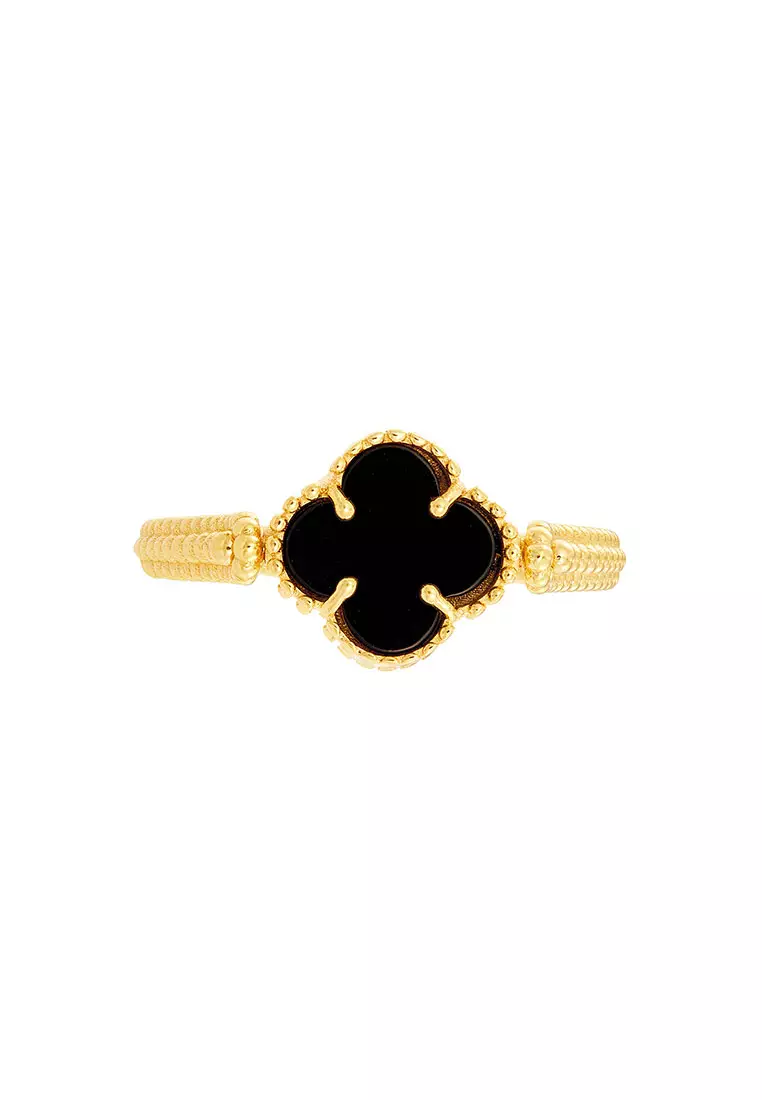HABIB Black Onyx Ring in 585/14K Yellow Gold YCLR00225-ONYX
