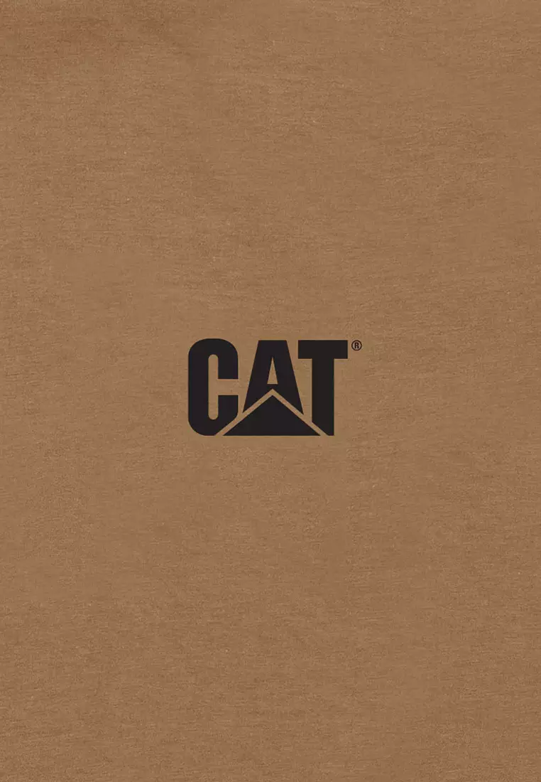 Men's CAT Small Logo Tee - Tawny Brown-Black (4010791-14017) | Apparels