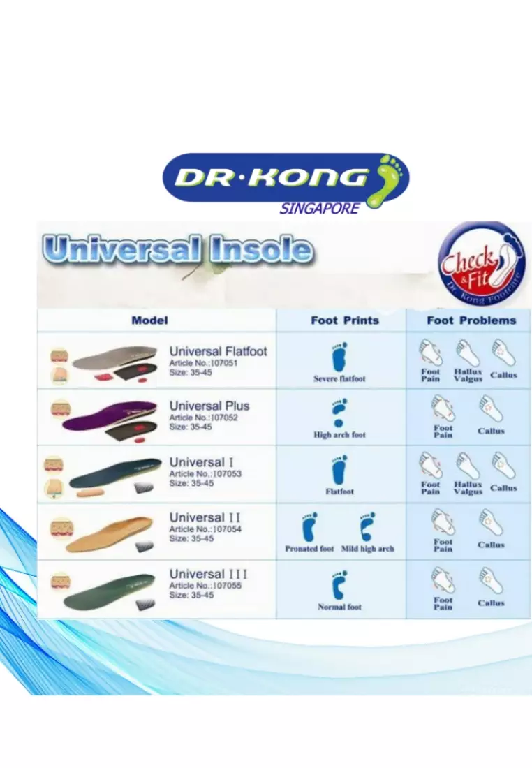 dr.kong DR.KONG UNIVERSAL II MILD SUPPORT INSOLES DKI07054 2024 Buy dr.kong Online ZALORA
