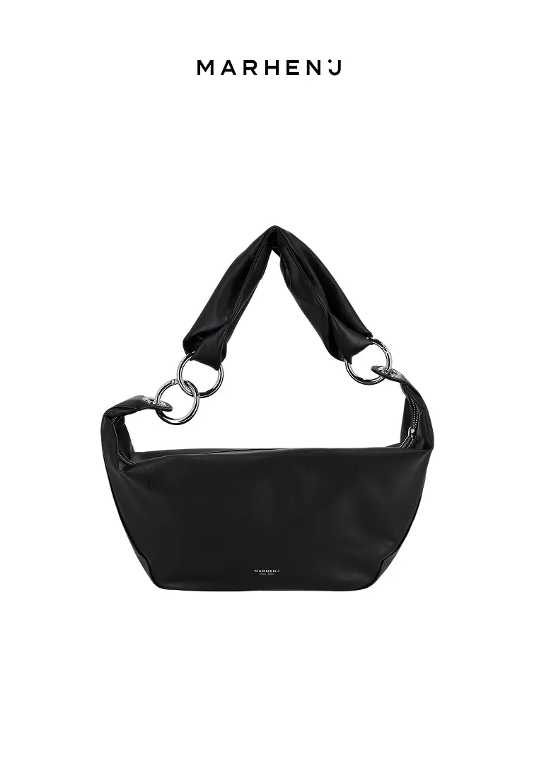 ARROW Vegan Leather Crossbody Bag Black