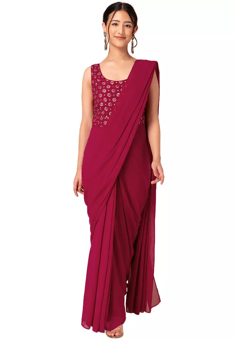 Buy pre stitched on sale saree