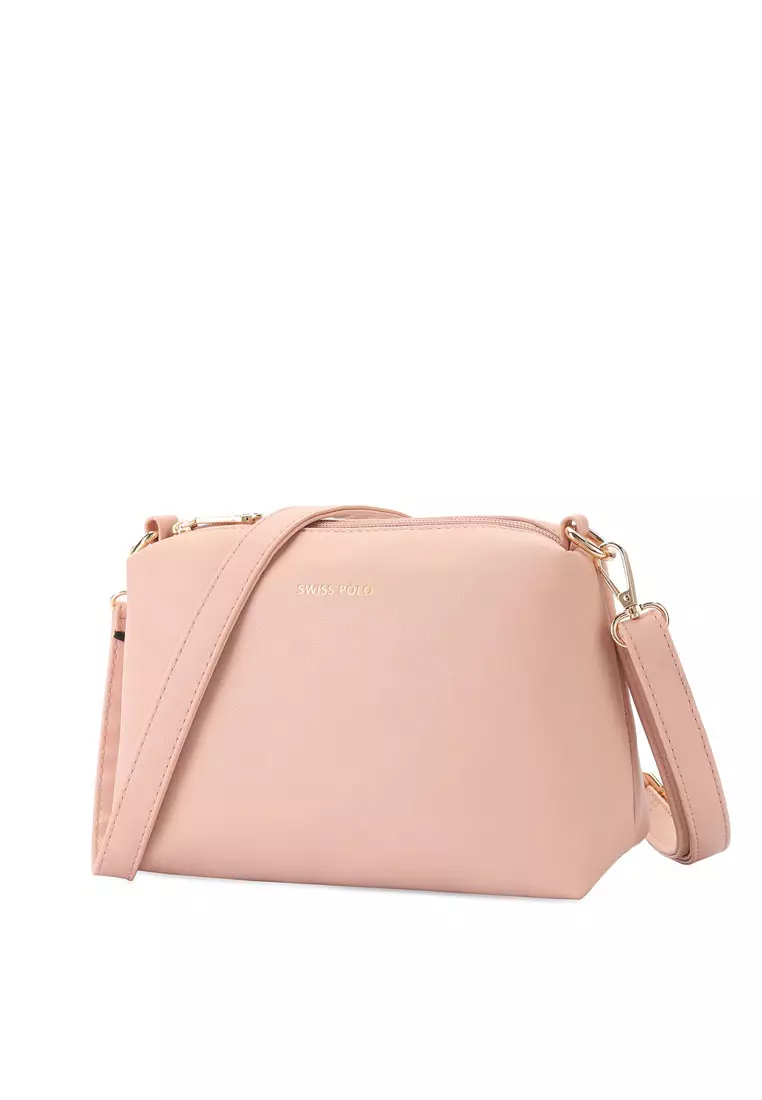 Women's Sling Bag / Crossbody Bag - Light Pink