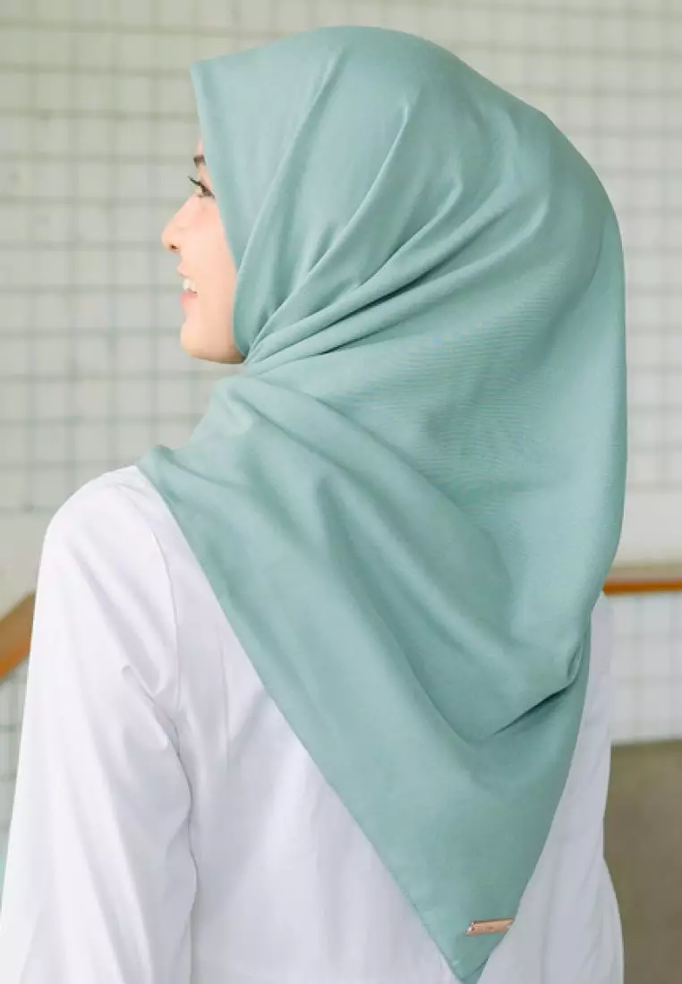 Haraa Voal Plain Green Pastel
