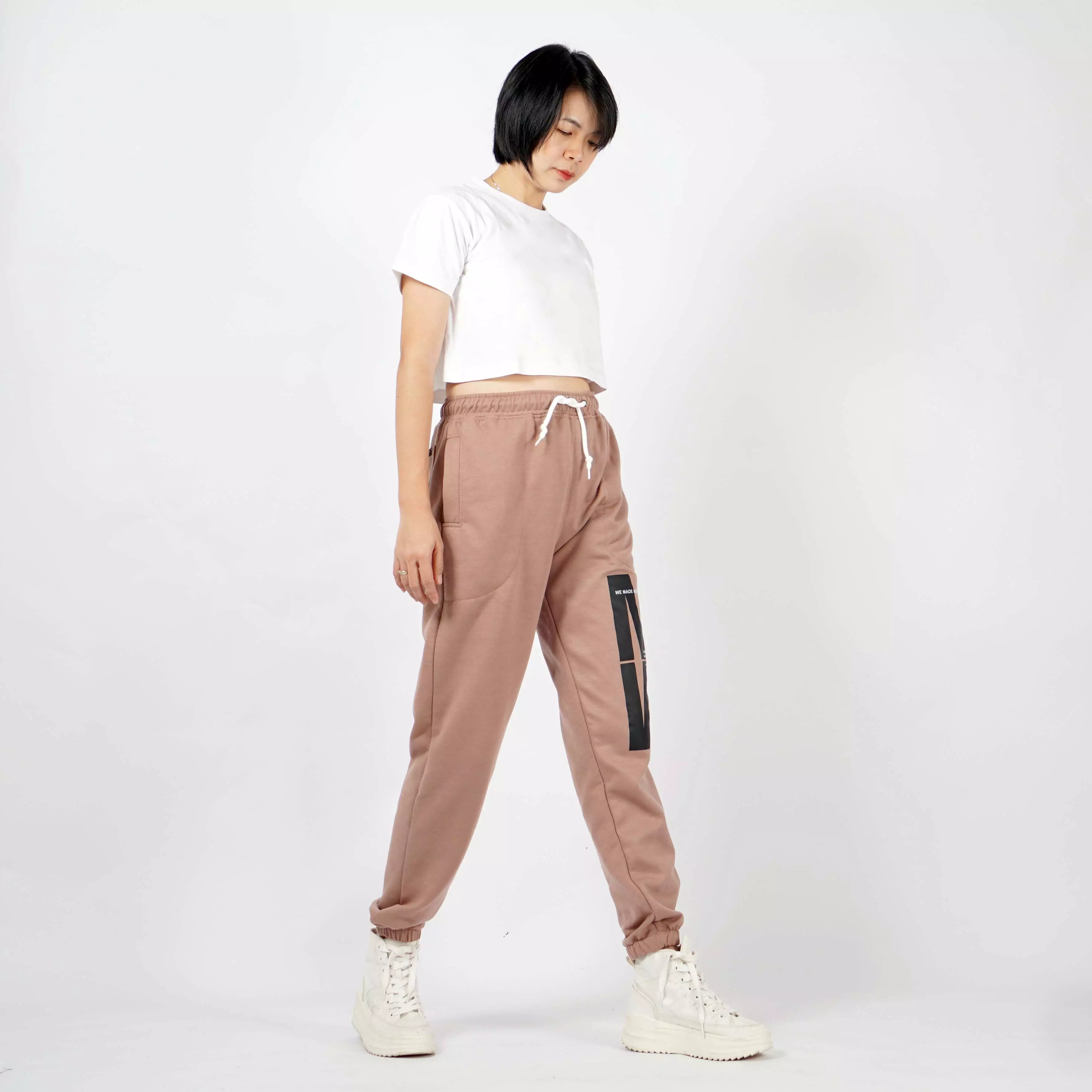  MERIS Celana Olahraga Celana Training Pant Celana Lari Wanita - Moka