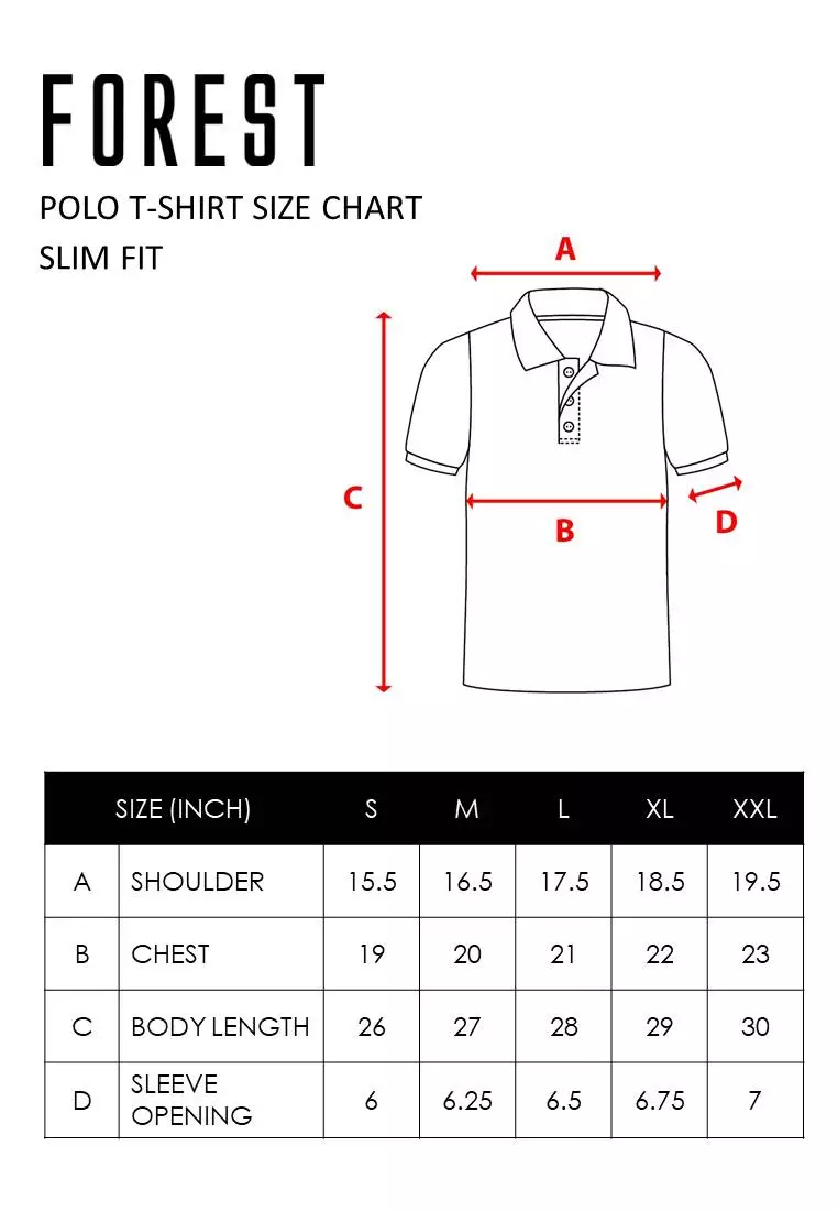 Forest Cotton Pique Regular Fit Polo T Shirt Men Collar Tee - 23647-01Black