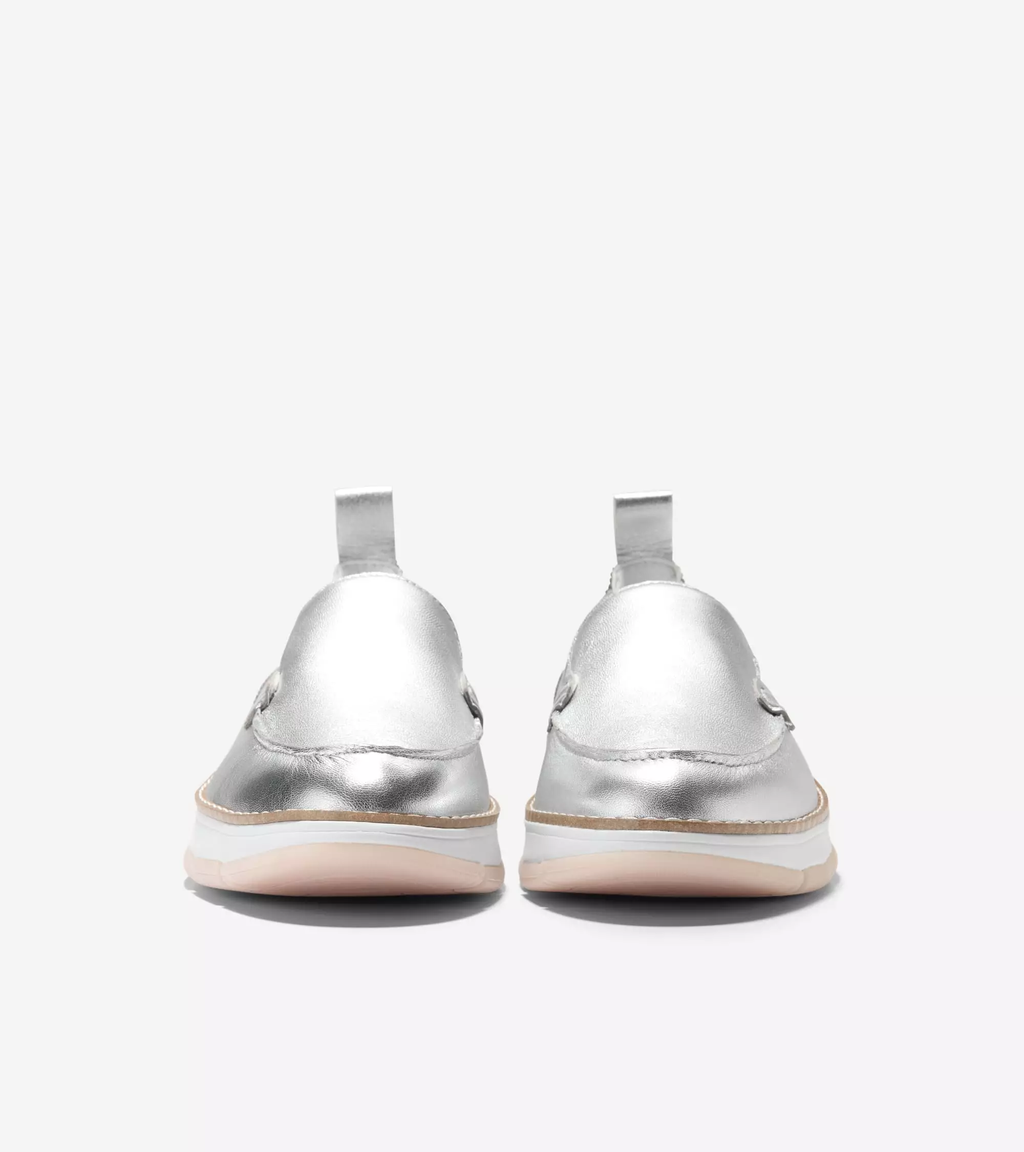 Cole Haan Women Zerogrand Revel Venetians - Sepatu Wanita (Silver)