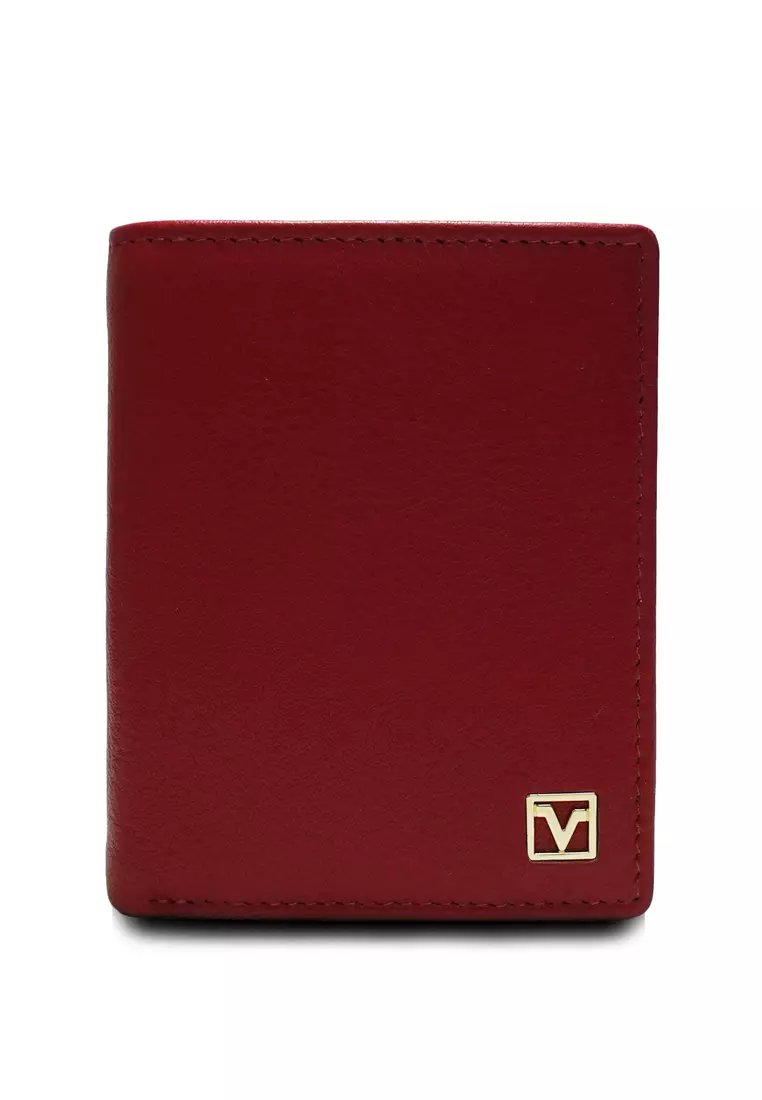Valentino Rudy Leather Card Holder Wallet