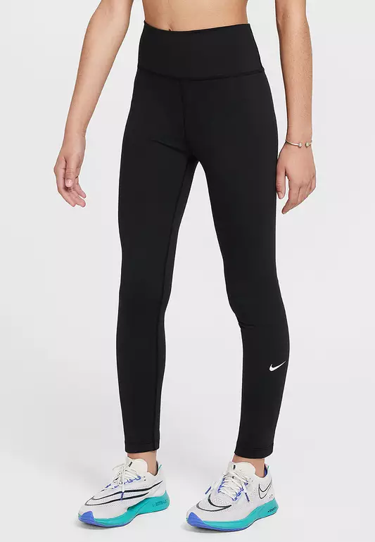 One Older Kids' (Girls') Dri-FIT High-Waisted Leggings