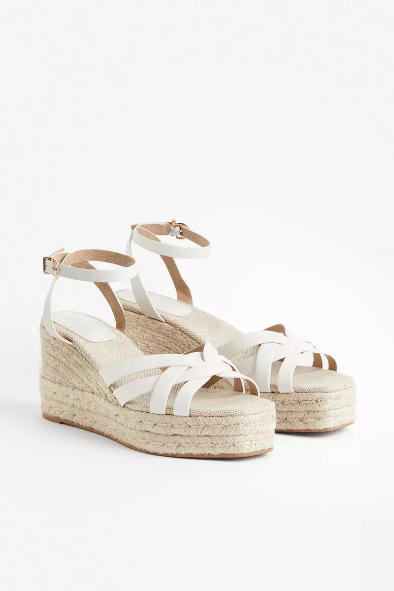 Wedge-heeled espadrilles