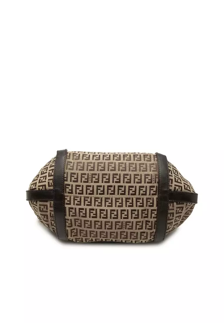 Pre-Loved Fendi Zucchino Canvas Tote