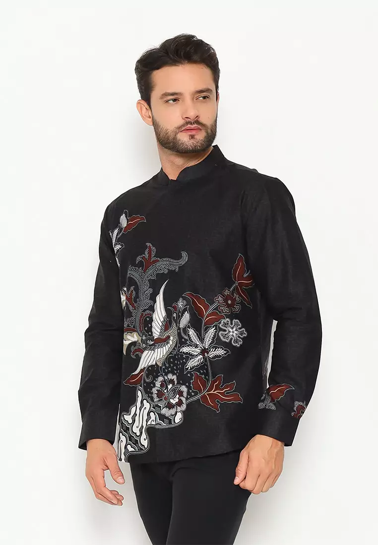 My Aksa Batik Pria Kemeja Furing Koko Panjang Kefas Keisha