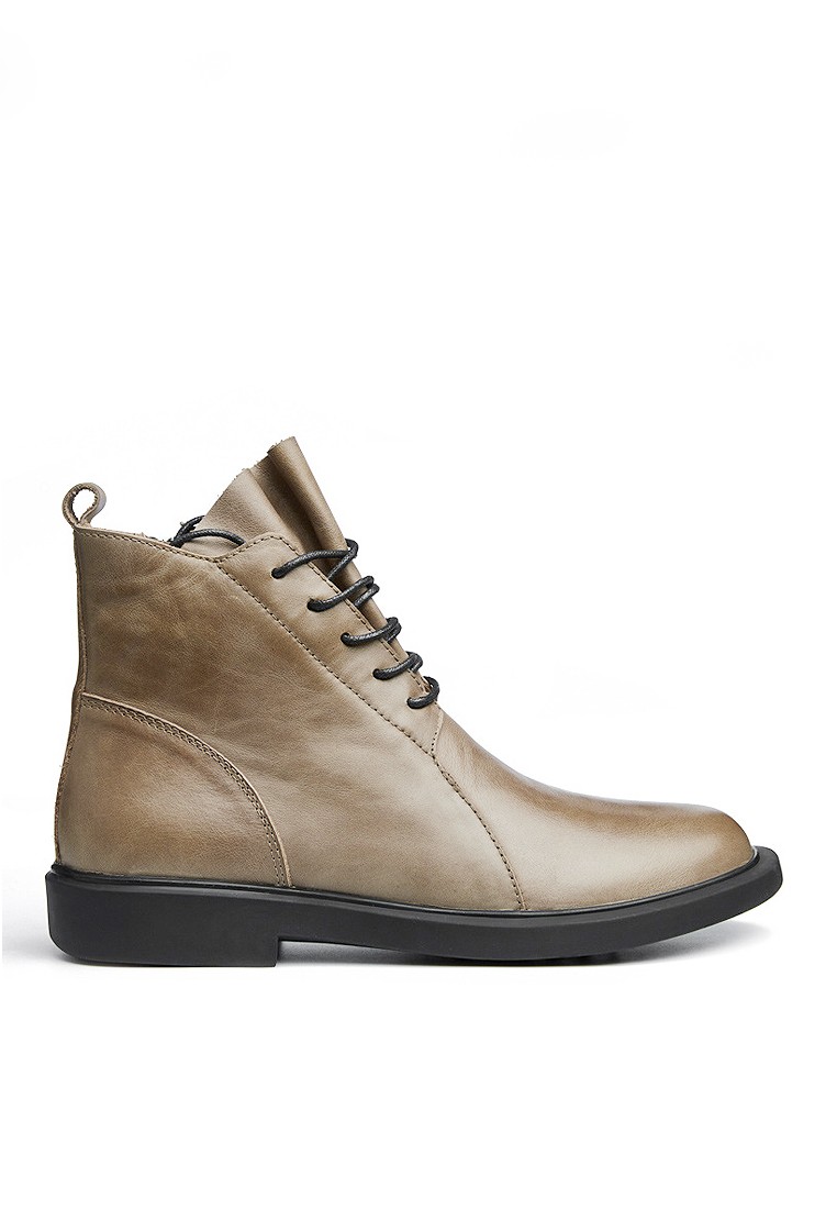 VANSA Vintage Lace-up Leather Martin Boots VSM-B20350