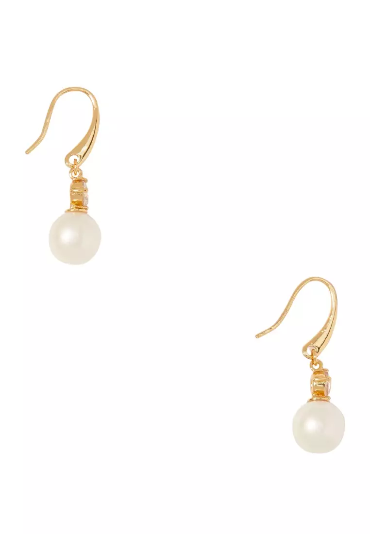 Pearls Of Wisdom Drop Earring Cream Multi